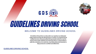 Guidelines Driving School - Expert Driving Instruction in Coventry