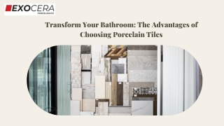 Discover the Beauty and Functionality of Porcelain Bathroom Tiles