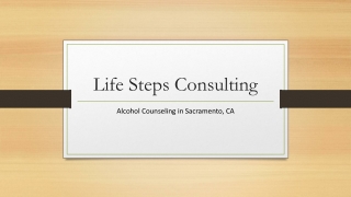 Alcohol Counseling in Sacramento, CA