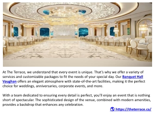 Wedding Venue Vaughan_TT1