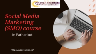 Boost Your Online Presence with Our Social Media Optimization (SMO) Course