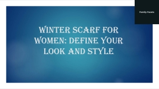 Winter Scarf For Women
