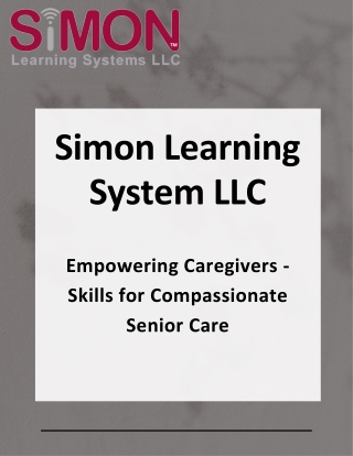 A Guide to Effective Training for senior care workers