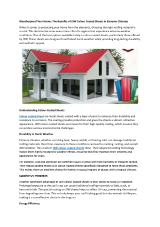 Weatherproof Your Home