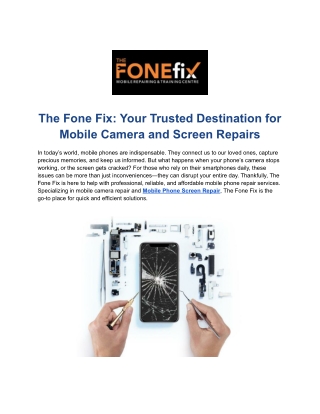 Phone Screen Repair at Home for Added Convenience