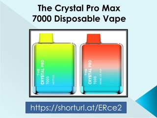 The Crystal Pro Max 7000 Disposable Vape