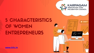 5 Characteristics of Women Entrepreneurs