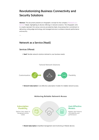 Revolutionizing Business Connectivity and Security NaaS