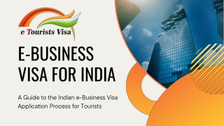 E-Business Visa for India