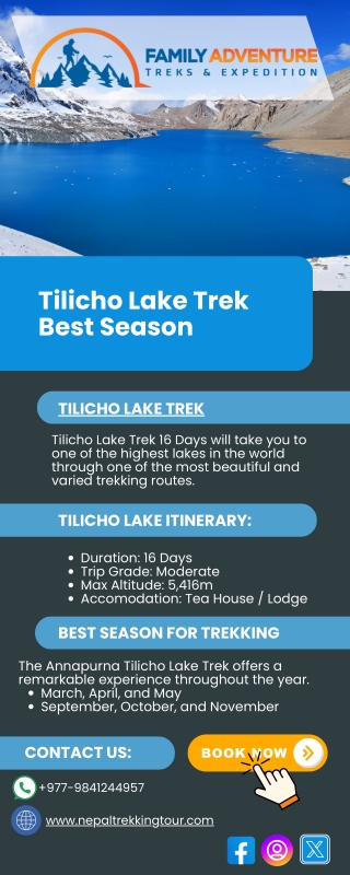 Tilicho Lake Trekking 16 Days | Family Adventure Treks