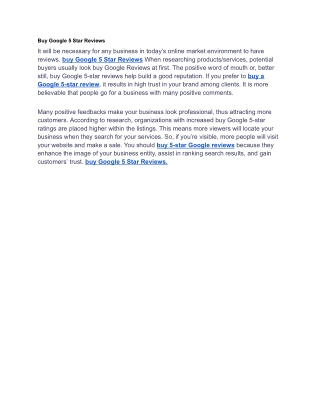 Buy Google 5 Star Reviews usa