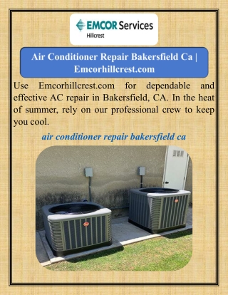 Air Conditioner Repair Bakersfield Ca   Emcorhillcrest.com (1)
