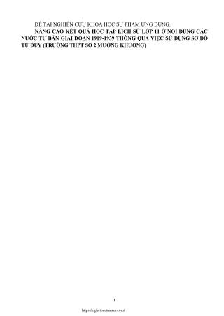 Nâng cao kết quả học tập lịch sử lớp 11