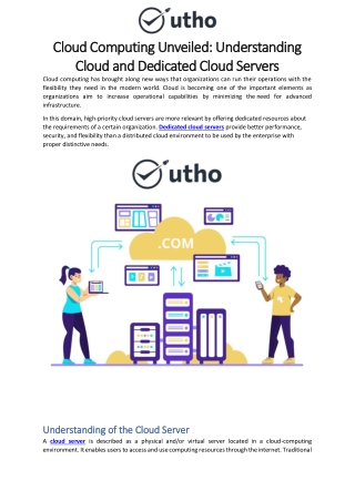 Understanding of the Cloud Server