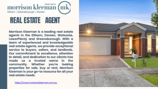 Morrison Kleeman | Best Real Estate Agent Eltham, Doreen, Greensborough
