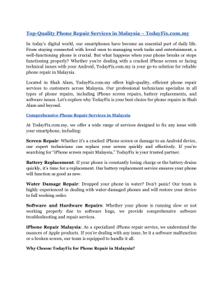 Iphone repair malaysia