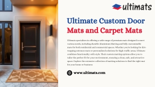 How Custom Door Mats Improve Hygiene and Style in Your Space