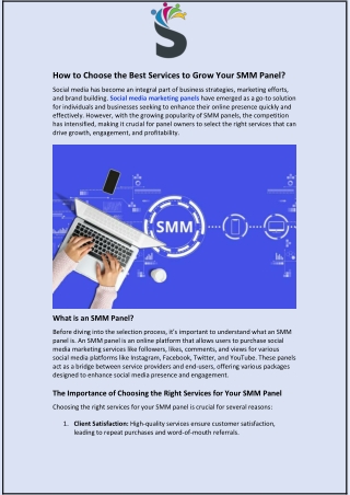How to Choose the Best Services to Grow Your SMM Panel?