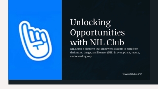 Why NIL Club is Transforming the Future for Student Athletes, Artists, and More