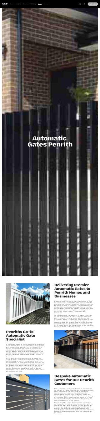 Automatic Gates Penrith