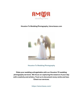 Houston Tx Wedding Photography | Amortexas.com