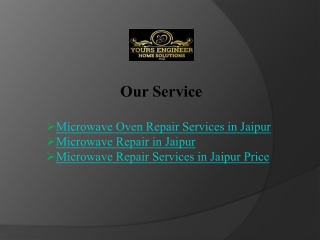 Fast Microwave Repair in Jaipur - Yours Engineer Home Solutions