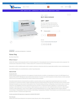 BUY 3MG XANAX in USA - allmedistore.com