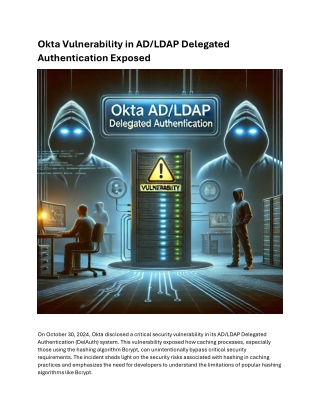 Okta Vulnerability in AD