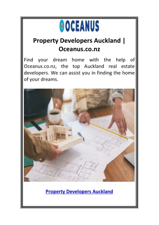 Property Developers Auckland  Oceanus.co.nz