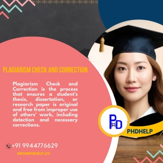 Plagiarism Check and Correction