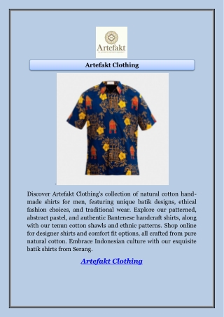 Artefakt Clothing