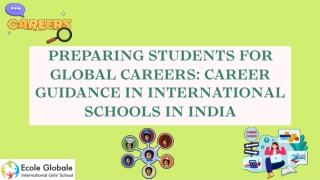 Preparing Students for Global Careers: Career Guidance in International Schools