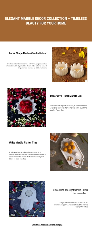 Elegant Marble Decor Collection – Timeless Beauty for Your Home