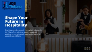 Shape Your Future in Hospitality