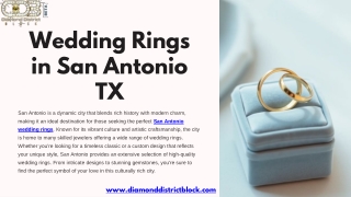 Wedding Rings in San Antonio TX