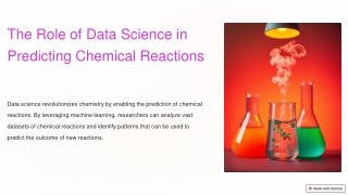 Data Science in Chemical Reactions