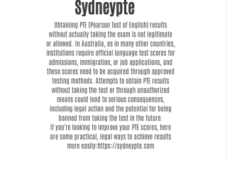 Genuine PTE Certificate