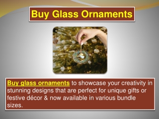 Buy Glass Ornaments
