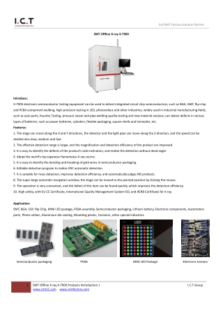 I.C.T SMT Offline X-Ray X-7900 V3.6