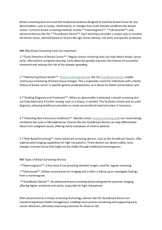 breast screening device