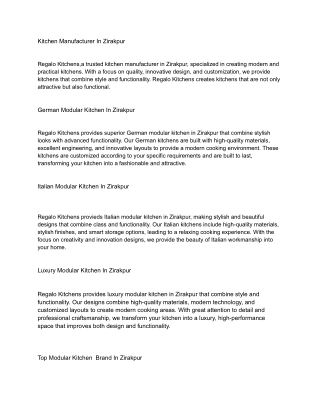 Modular Kitchen with a Traditional Touch