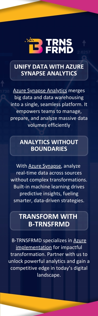 UNIFY DATA WITH AZURE SYNAPSE ANALYTICS