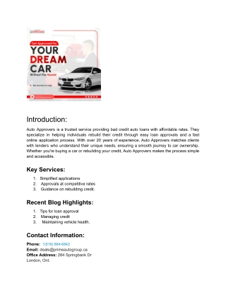 Auto approvers PDF