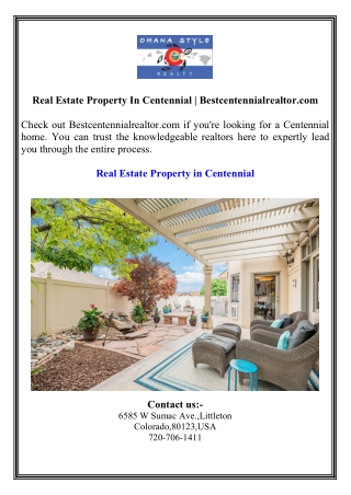 Real Estate Property In Centennial Bestcentennialrealtor.com