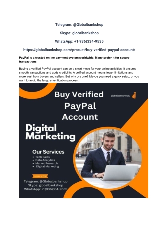 Buy Verified PayPal Account