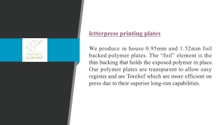 Classic Letterpress Printing for Timeless, Elegant Prints