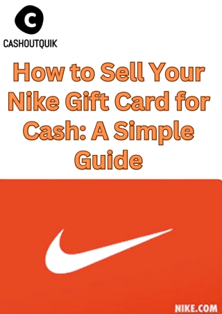 How to Sell Your Nike Gift Card for Cash: A Simple Guide
