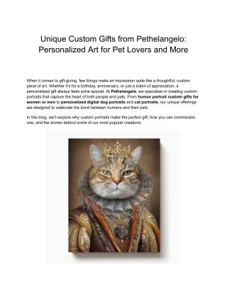 Birthday Gift for Pet Lovers