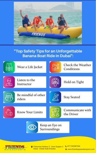 Safety Tips for Banana Boat Ride in Dubai
