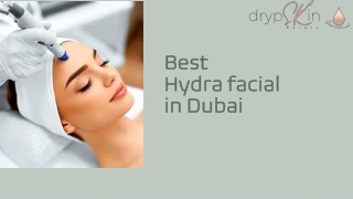 Best hydra facial in dubai